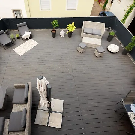 公寓 Design Mit Grosser Dachterrasse An Der Mosel - Netflix - Waschmaschine & Trockner 森海姆