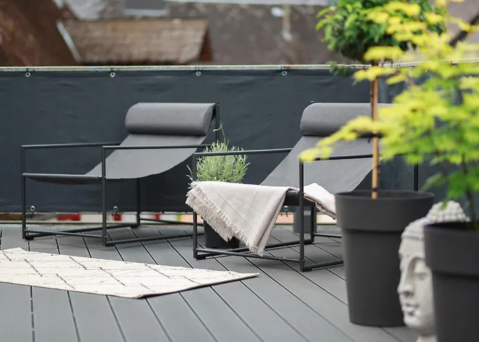 Design Mit Grosser Dachterrasse An Der Mosel - Netflix - Waschmaschine & Trockner 公寓