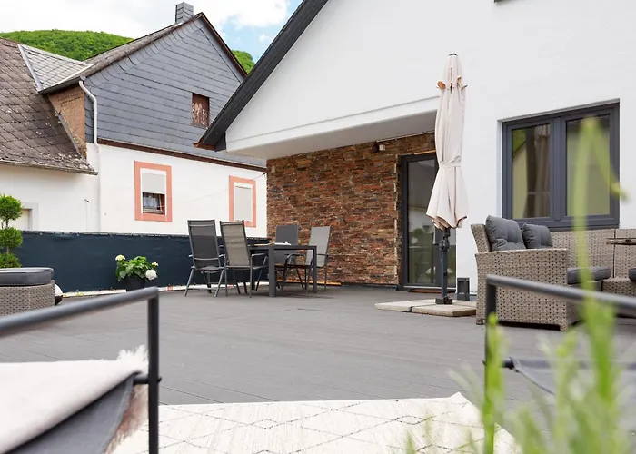公寓 Design Mit Grosser Dachterrasse An Der Mosel - Netflix - Waschmaschine & Trockner 森海姆